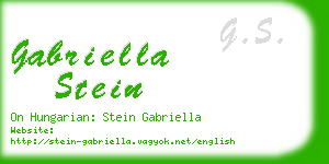 gabriella stein business card